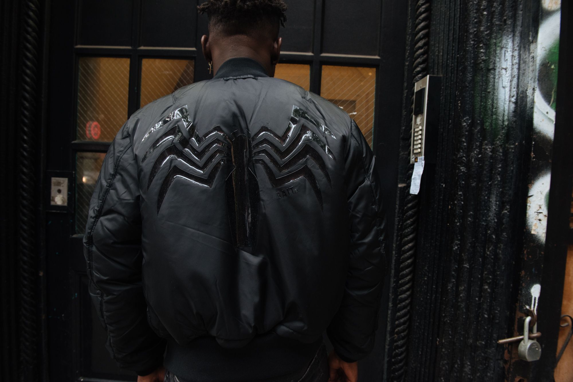 BAIT on X BAIT x Marvel x Venom x Alpha Industries Reversible MA 1 Jacket will be available tomorrow in store at all BAIT locations online at https t 5tur2hwo8S and at our New York