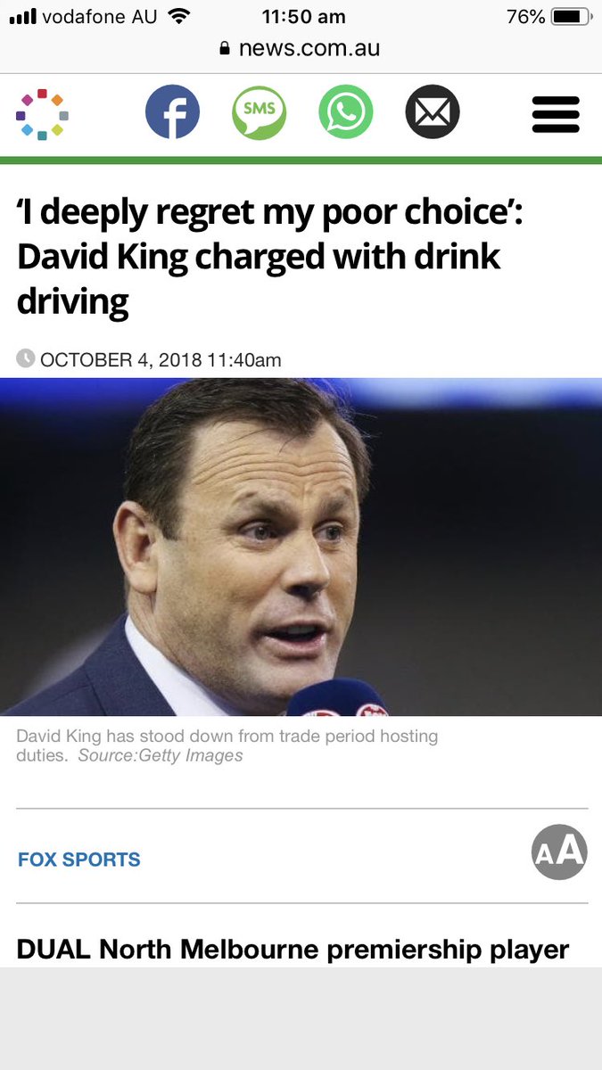 Let hope those who judge people for a living are now open to some return judgement.  Imagine if this was an AFL player headline. Good time for a break from Twitter I would say.