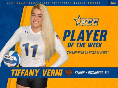 Congrats to former Raider VB player Tiffany Verni!! We are so proud of you. 🏐🔴⚫️