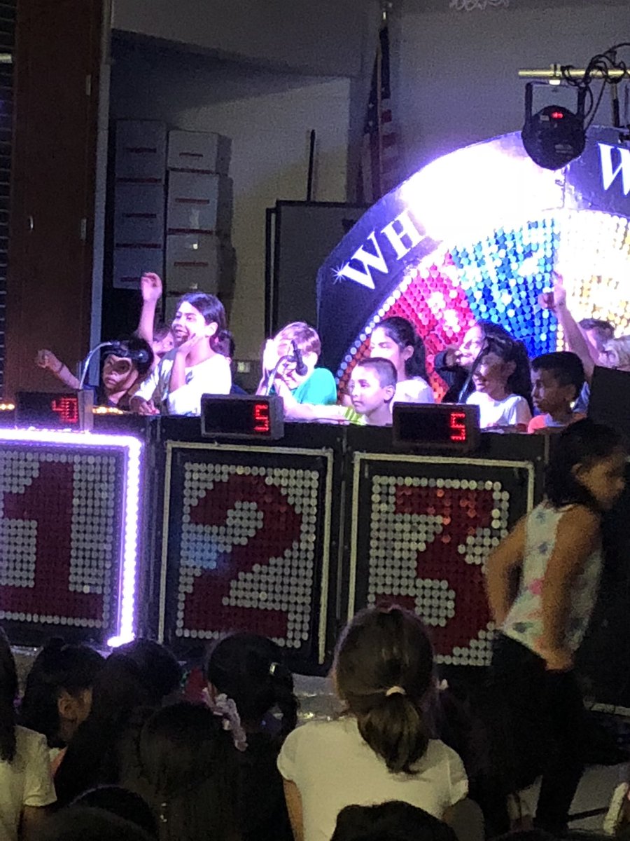 MsJensen19's tweet photo. Thanks to the Lake Park PTA for an awesome Wheel of Wisdom assembly!  We all had a great time! #LPPanthers #ASD4ALL https://t.co/raIgmG19BK