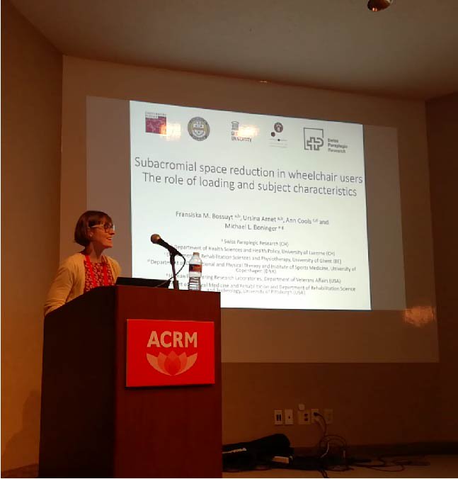 FMBossuyt's tweet photo. Preliminary results of #ProjectUEFatigue have been presented @ACRMtweets and @ISG_biomech #ACRM2018 #SwissParaplegicResearch #wheelchairlife #propulsionskillsmatter #biomechanics #dissemination https://t.co/pBF5i2v1N4