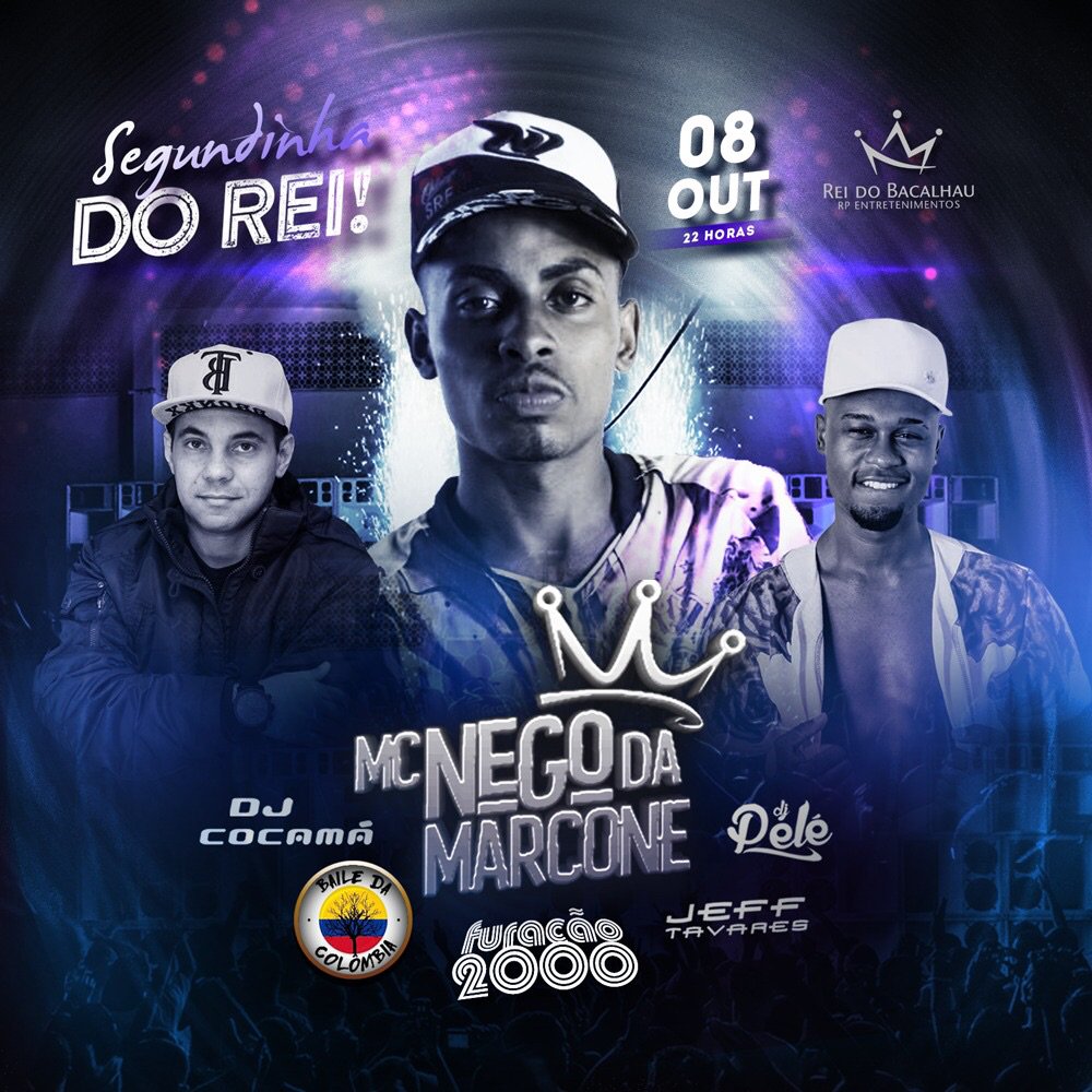 djcocama's tweet image. Segunda é dia #segundadorei #djcocama