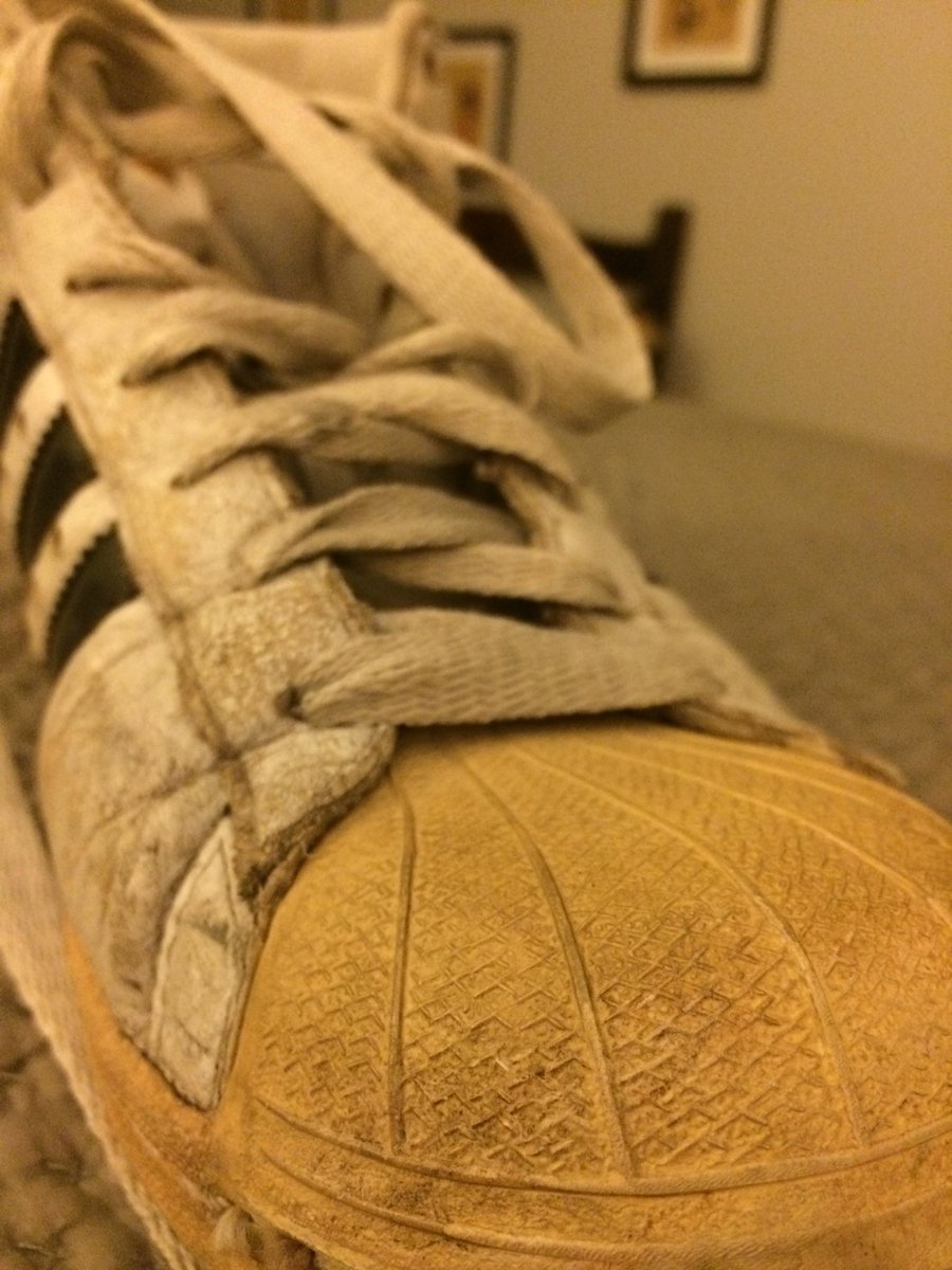 dlewicki's tweet image. When have you owned a pair of sneakers too long? My #shelltoes are from 1998.