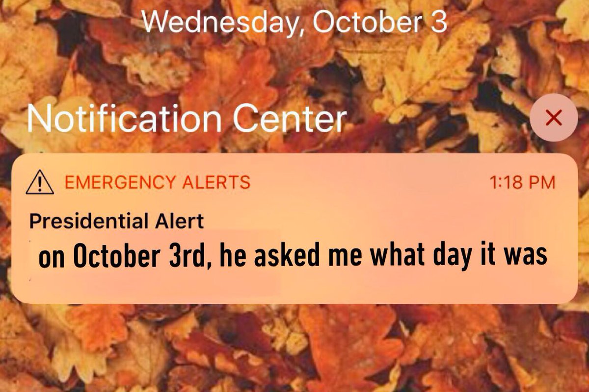 LilliePulitzer's tweet image. Trump’s #PresidentialAlertSystem is wild