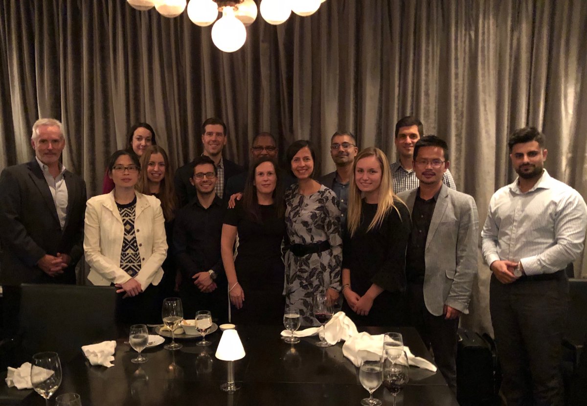 hvanspall's tweet photo. A sincere thanks to the research collaborators &amp; team members who attended our Investigator’s Dinner tonight. Nice to celebrate a completed trial w/ upcoming publications + discuss new ones. #pragmatic trials #patientcentered care ⁦#virtualcare #telemedicine https://t.co/QdJhirchbo