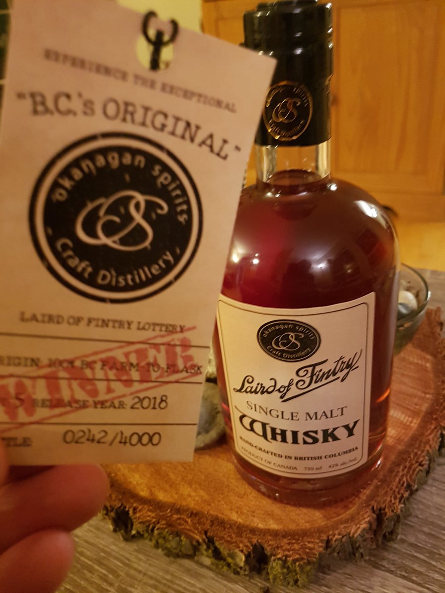 InvestVernon's tweet photo. I'm lucky winner number 242! Cheers @OkanaganSpirits #VernonBC https://t.co/KSXX1NSshb