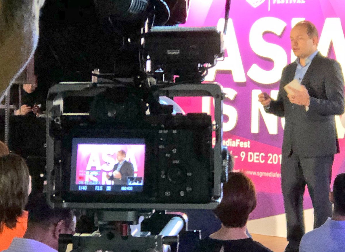 IMDAsg's tweet photo. Robert Gilby, Chairman of the #SGMediaFest Advisory Board, sharing on why #AsiaIsNow! The festival celebrates the best of Asian storytelling through the most diverse platform in the region. https://t.co/jAPwFtGpwI