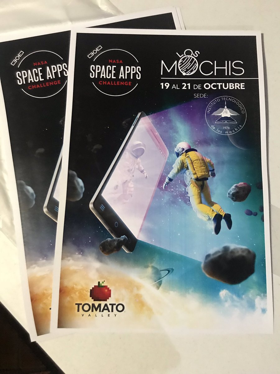 tomatovalley's tweet photo. Mañana tenemos rueda de prensa sobre el #Hackathon @SpaceApps en el @ITLosMochis a las 10:00 am, sala de dirección, están cordialmente invitados todos los medios de comunicación e interesados.

+ info y registro: https://t.co/EY3w8yhi9D https://t.co/rEuwwQj75H