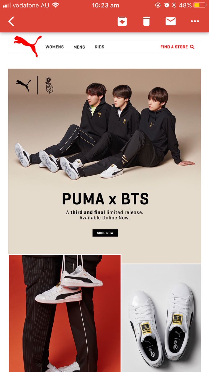 puma bts australia