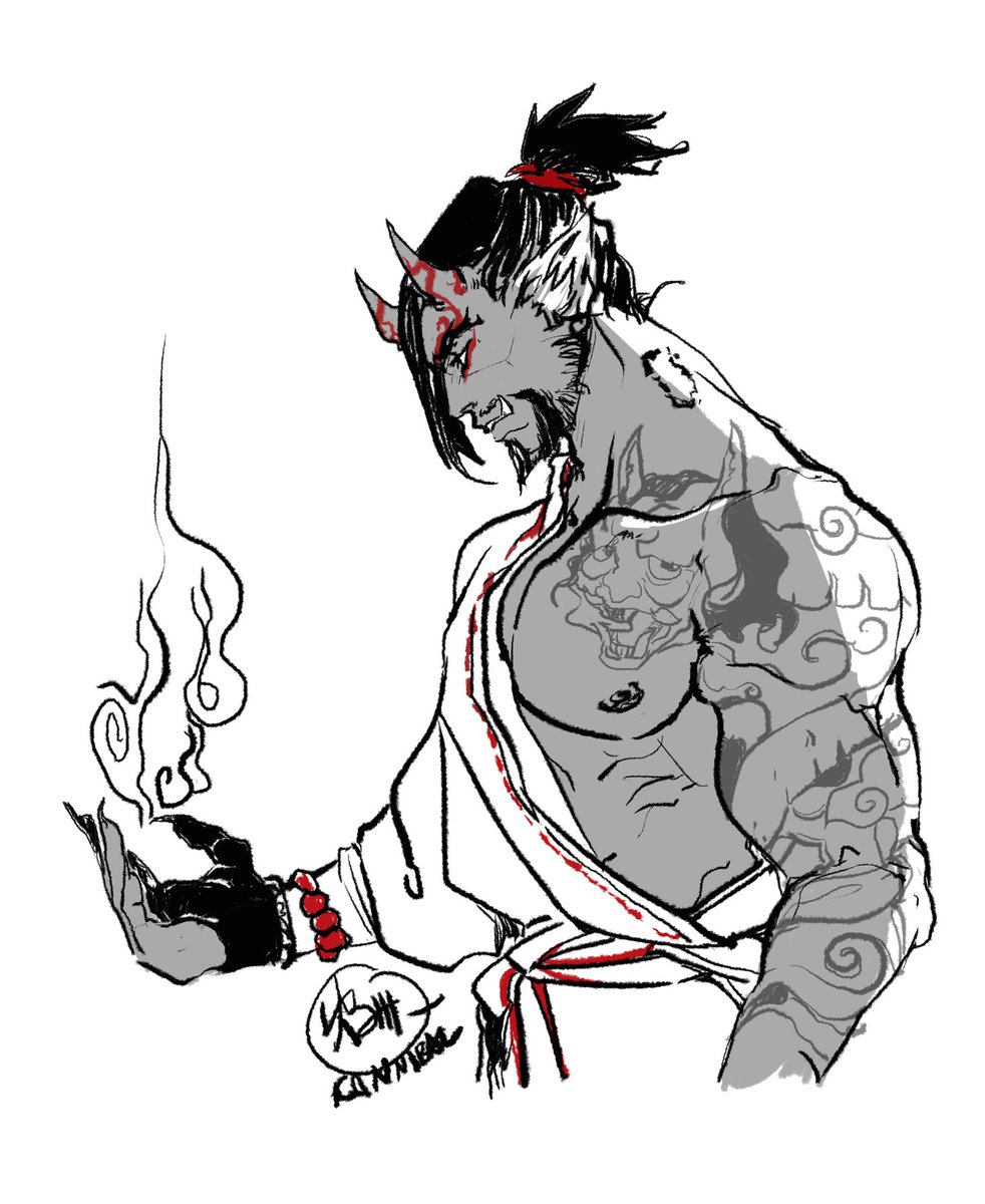 kannibal's tweet photo. BARANG • ceb., a curse
BARA • jpn., beefy guy 
#DemonHanzo #HanzoShimada https://t.co/loqaFcg4gf
