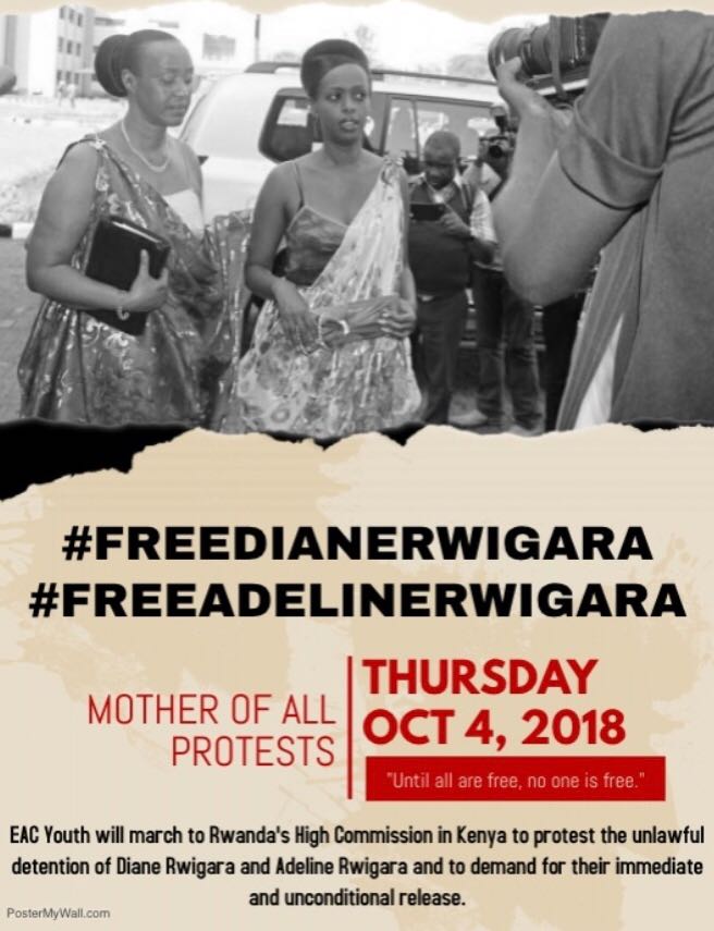 East African youth meeting NOW at Freedom Corner in #Nairobi! 
Preparing to march to #Rwanda's High Commission to demand <a href="/RwandaGov/">Government of Rwanda</a> to unconditionally #FreeDianeRwigara and #FreeAdelineRwigara 
Join us!