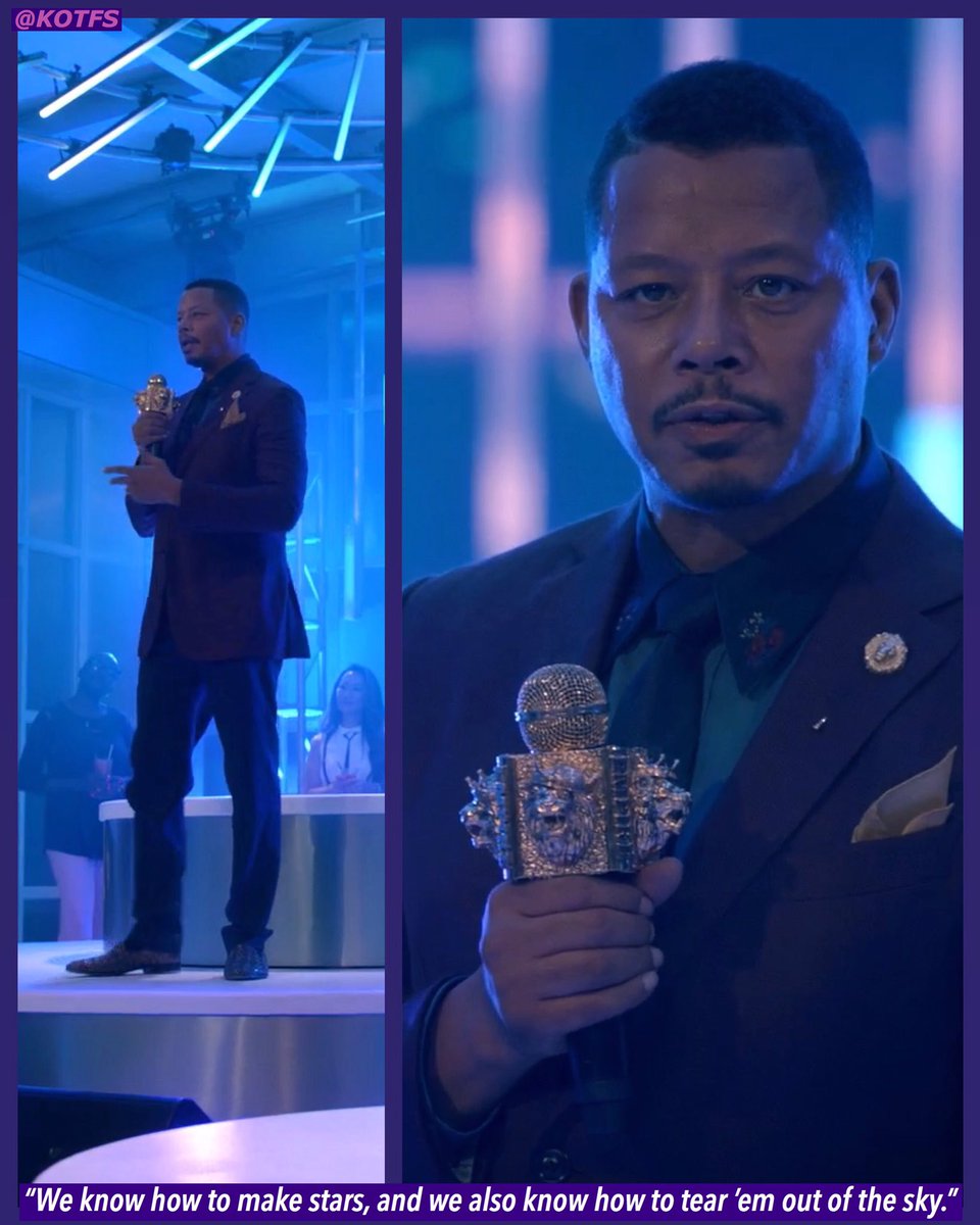 KOTFS's tweet photo. “We know how to make stars, and we also know how to tear ’em out of the sky.” - Lucious 
#Empire @terrencehoward https://t.co/ur6HEN0gFz