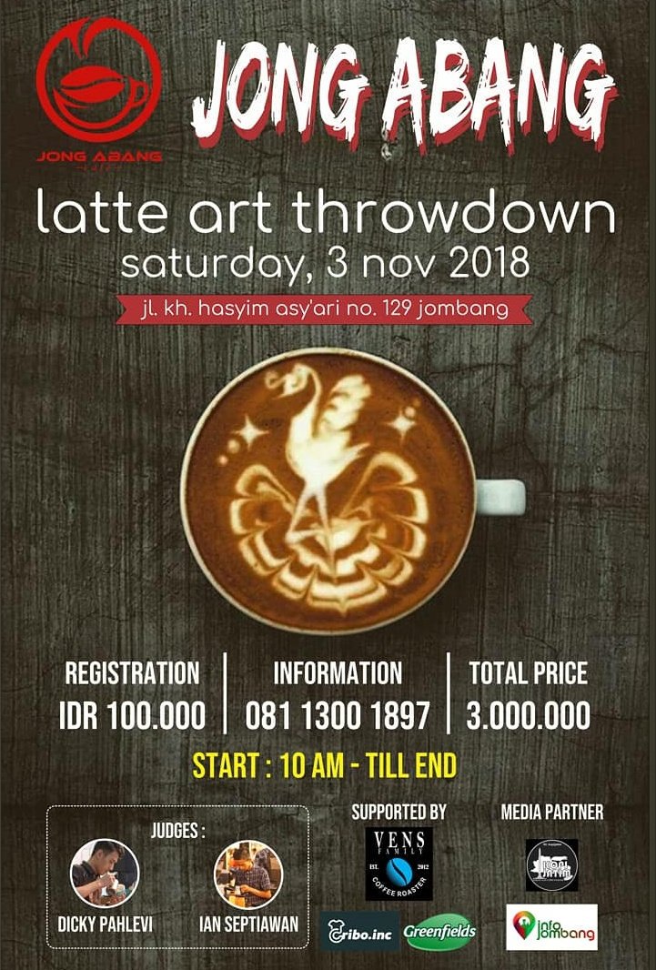 Kalian barista jago buay latte ?
Sok atuh diadu