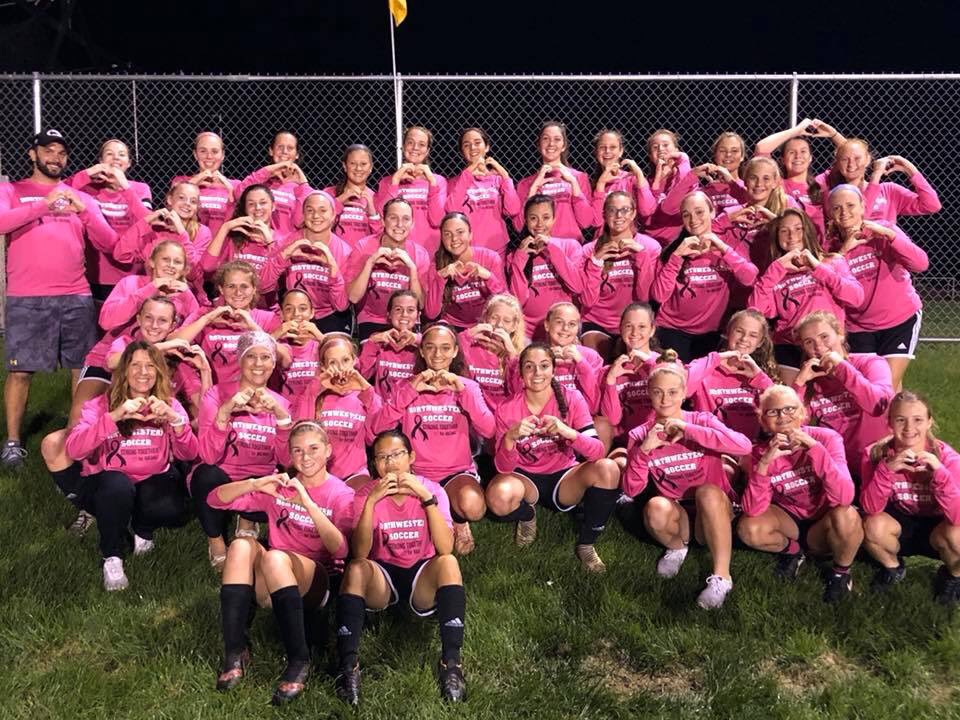 nwlehighsd's tweet photo. Proud of the @nwgirlssoc team &amp; @nwlehighboyssoc team who used their #SeniorNite to support a great cause # ❤️ ForRachael!!!  Thank you to our boosters for making helping our teams make this night special! https://t.co/819XBImpWI