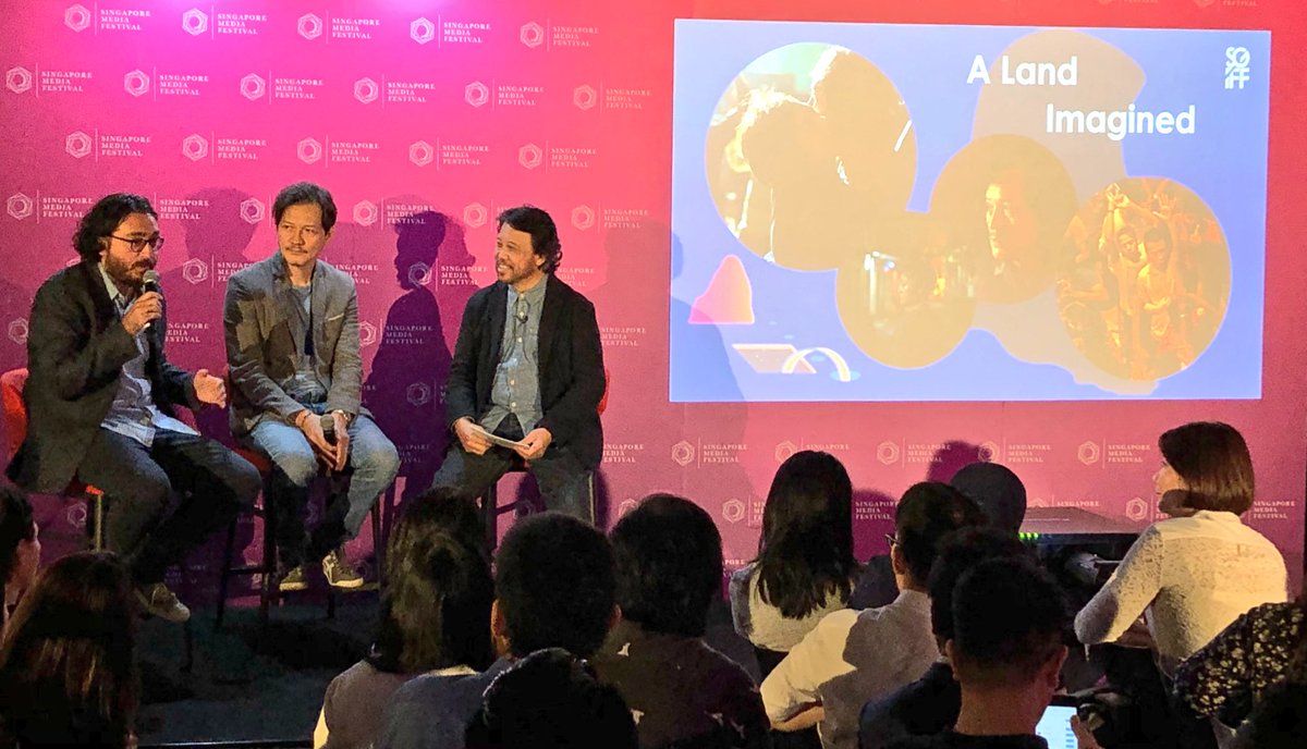 IMDAsg's tweet photo. Sebastian Tan, Chairperson, Singapore International Film Festival (SGIFF), teasing highlights of the festival: Moonlight Cinema, Philippines as the country of focus, screening of award-winning A Land Imagined, & premiere of Mikhail Red’s Eerie. #SGMediaFest #AsiaIsNow https://t.co/ZOOORU7bNc