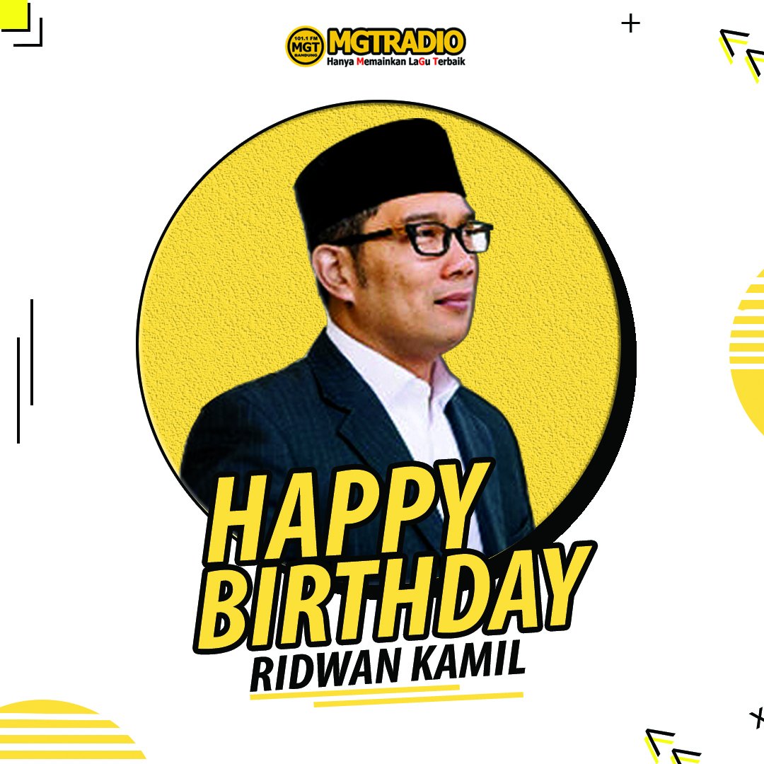 Wilujeng tepang taun Pak Gubernur tercinta kita anu pang kecena <a href="/ridwankamil/">Ridwan Kamil</a>
Semoga sukses terus dan Allah memberikan yang terbaik untuk bapak dan Jabar.

#ridwankamil #jabarjuara #mgtradio