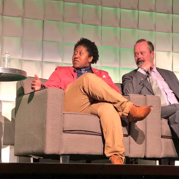 “It’s not ‘What can we do to fix racism?’ It’s ‘What can we do to be a part of the solution?’

Being an ally is great, but we’re in a time where being an ally is simply not enough. We need accomplices.” - <a href="/TamikaButler/">tamika butler is @tamikabutler.bsky.social</a> 

#AngelenosForLA