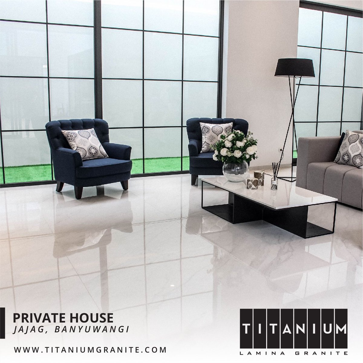titaniumgranite's tweet image. Private Residence Project at Jajag, Banyuwangi.

Design &amp;amp; Interior by: 
@ederel.architect

Floor Tile:
Titanium Lamina Granite - Santorini Grey

Tag us on your project using Ttitanium products and get a chance to be featured on our next post!

#titaniumgranite #TitaniumProject