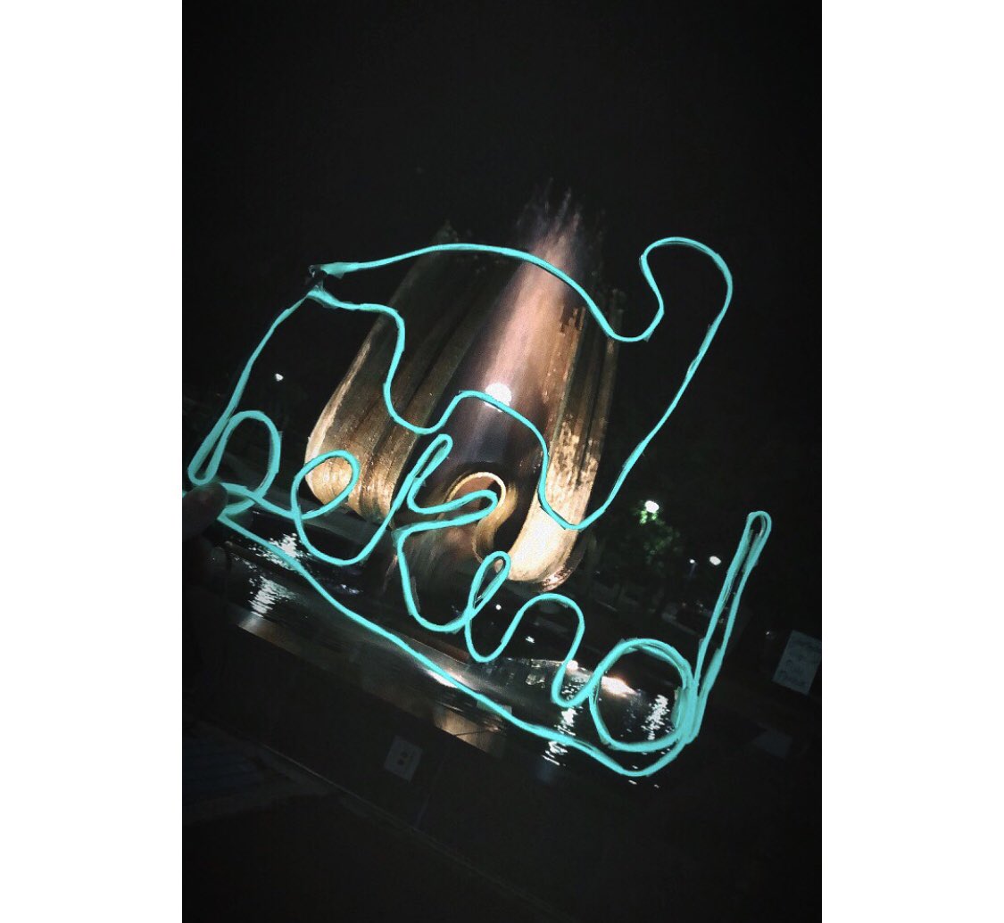 chloe_gillespie's tweet photo. Neon sign diy! 💕🦖  #CABsolutely @marshalluCAB https://t.co/6TkhtOs7az