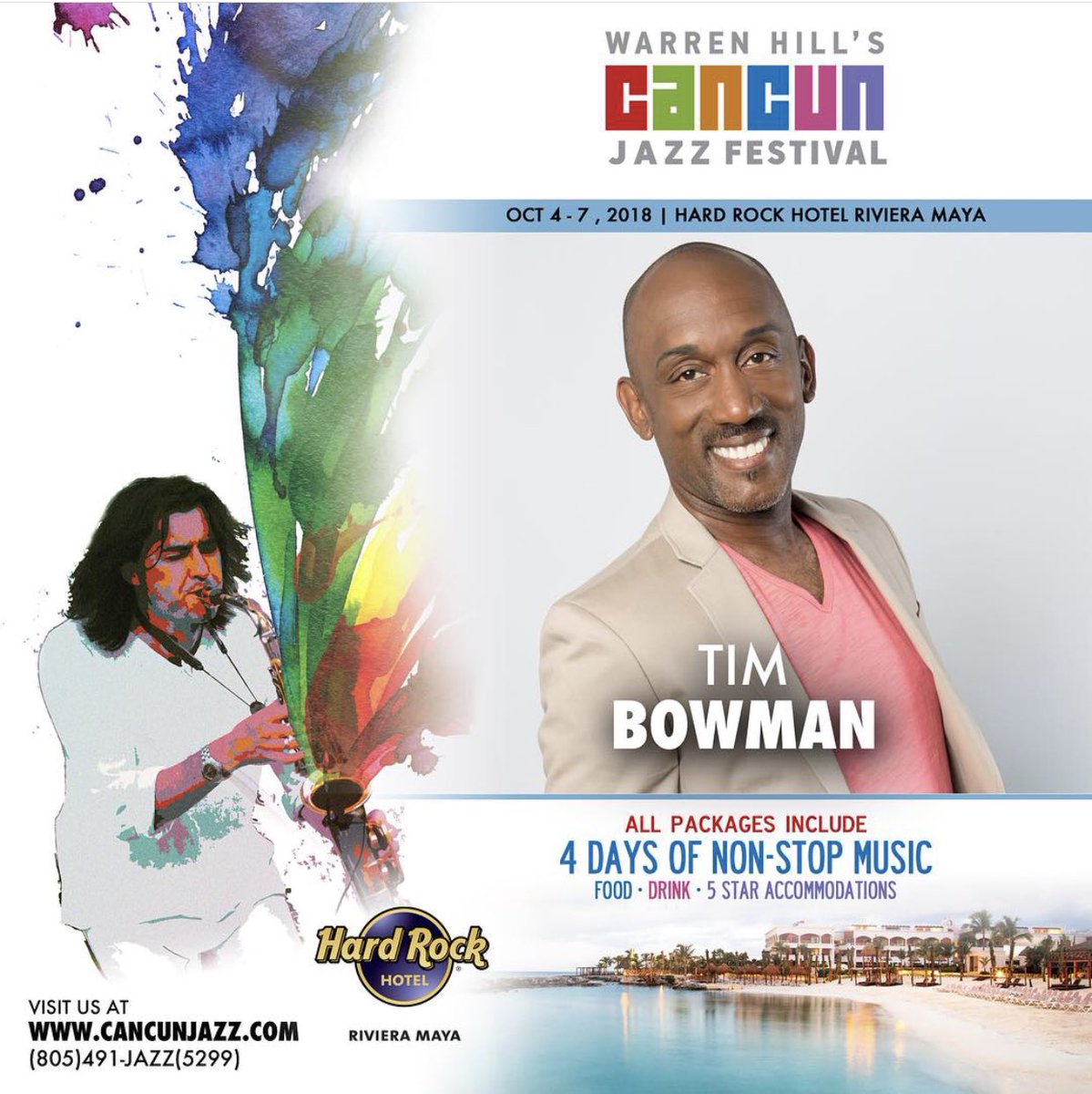 Looking forward to a great time! 👍🏾 #CancunJazzFestival