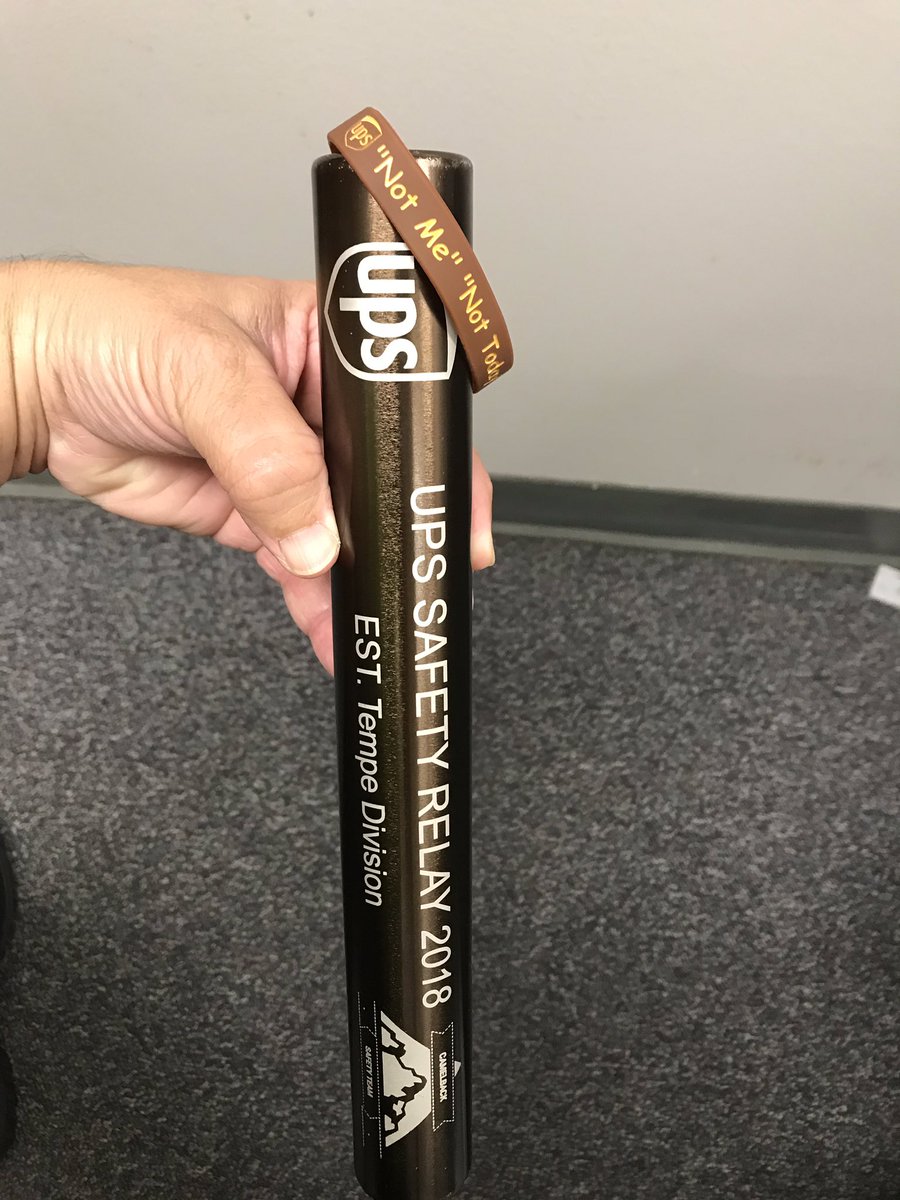 #UPSSafetyRelay arm band here <a href="/JACMSHubFdrUPS1/">JACMS Hub & Fdr UPSers</a> - Not Me, Not Today daily challenge coupled with #UPSSafetyRelay <a href="/randyallenups/">Randy Allen</a> <a href="/ShannonMacUPS/">Shannon McMillan</a> @justinm0217 @MidSouthUPSers @UPStempe <a href="/ETHubFdrUPSers/">ET Hub/FeederUPSers</a> @rrjJEWEL <a href="/UPSers/">UPSers</a> <a href="/WCFeederUPSers/">WhitesCreekFdrUPSer</a> <a href="/KwandisW/">Kwandis Wilson</a> <a href="/ExperienceUPS/">Experience UPS</a>