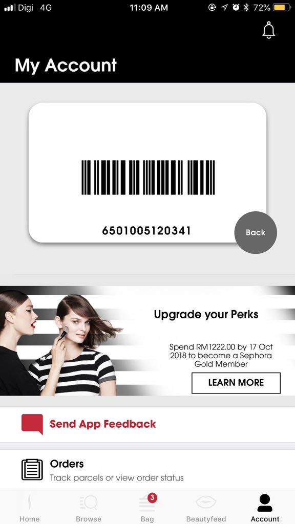 Feel free to use my sephora black card  #sephora #blackcard #sephorasale to get 20% off. From 4-7 October!