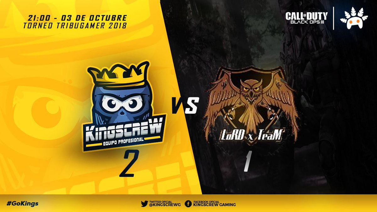COD| Nos llevamos el partido con un excelente Enlace poniendo el 2-1 
Cada vez estamos mas cerca del presencial EL SOFA

#GoKings