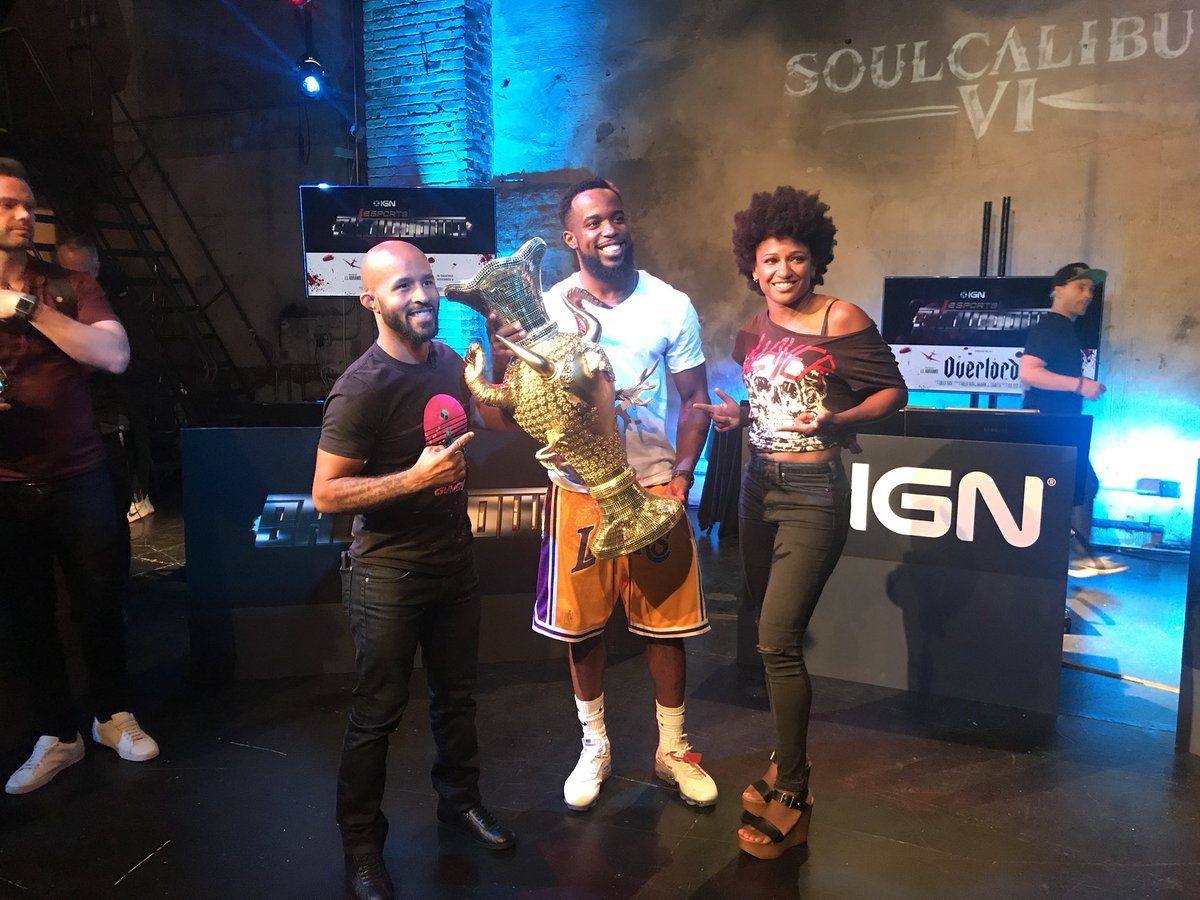 AngieOverkill's tweet photo. We did it! #SoulCaliber6 #TeamMightyMouse @IGN @MightyMouseUFC @CashNastyGaming https://t.co/82CfPXRrpz