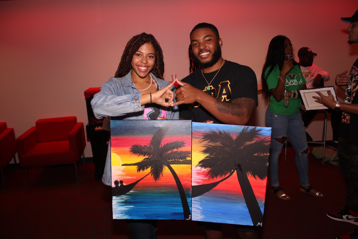 UHALPHAS's tweet image. Thank you to all those who came out to Painting with PHam! We hope you enjoyed your creativity. We will see you tomorrow at Pie an Alpha! #HMAlphaWeek