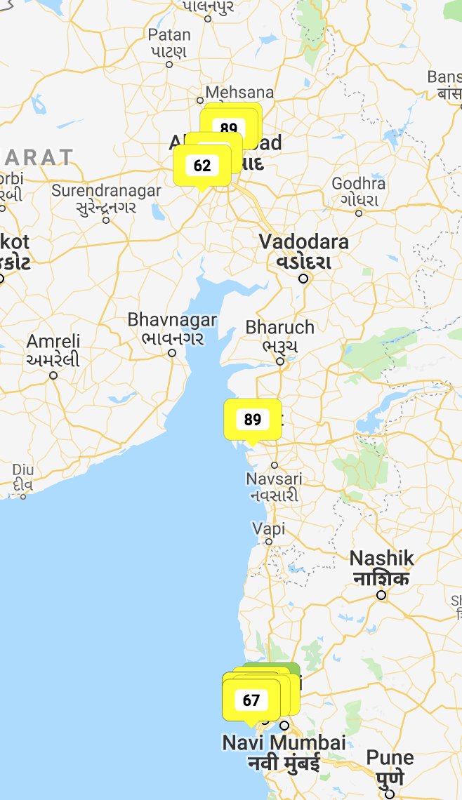 respirerIN's tweet photo. India is a land of contrasts. Western (Ahmedabad, Mumbai) &amp; Central (Raipur, Korba) India experiencing MODERATE to POOR air (PM2.5 24hr avgs yellow/orange). South has GOOD air. Why "One size fits all" air policy won't work here. Need a number of regional air policies in India https://t.co/xtGcZLPlHU