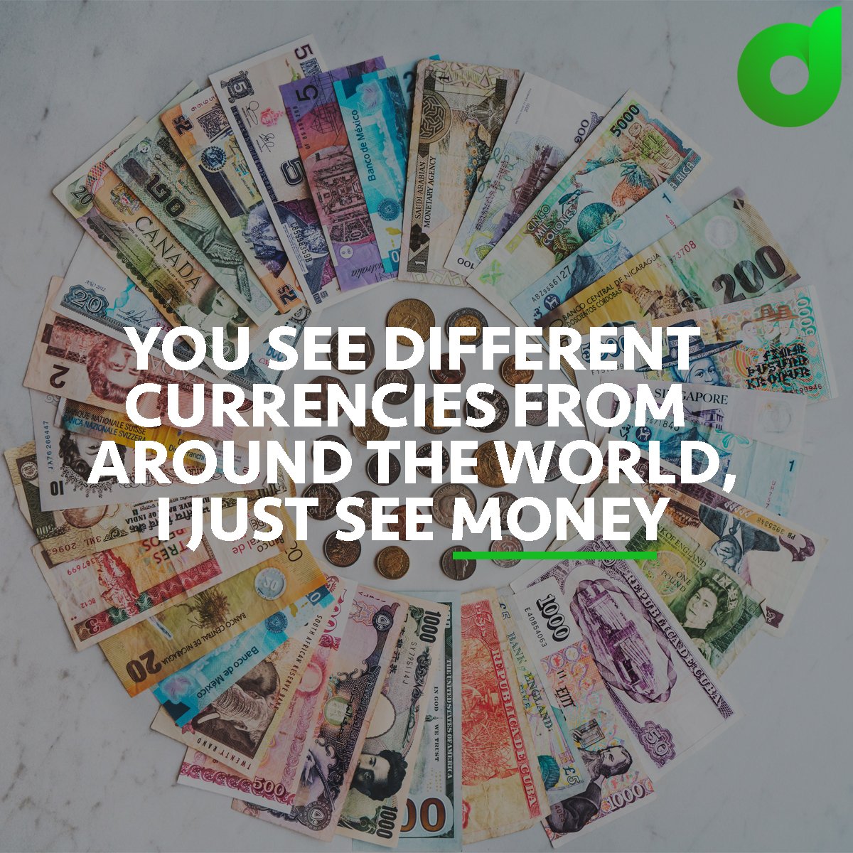 You see different currencies from around the world, I just see money 💵
Join OfferDollar Today!👇🏼
💻WWW: OfferDollar.com
#offerdollar #cpi #cpa #affiliate #affiliatemarketing #cpanetwork #onlinemarketing #marketing #internetmarketing #makemoneyonline #money