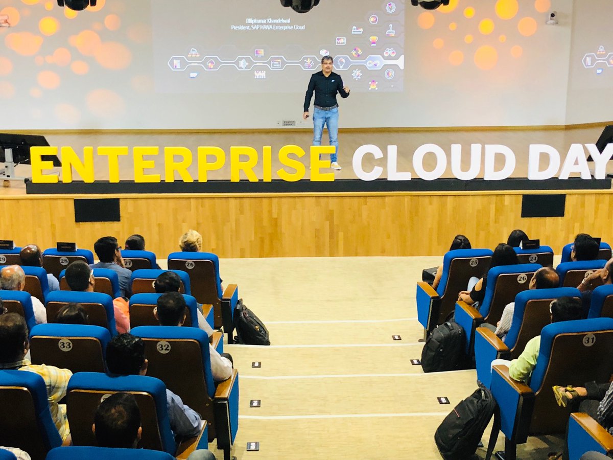 Parmar_Yoginder's tweet photo. We as a company hold on to our roots, says ⁦@dilipkhandelwa⁩ ⁦@saplabsindia⁩ #EnterpriseCloudDay2018 https://t.co/JhZatxh2DO