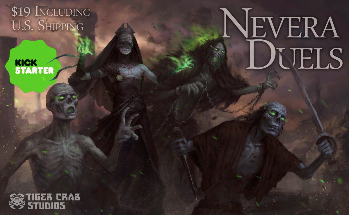 The Nevera Duels #Kickstarter already a third #funded in 3 days!
Come see why people are increasing their pledges w/@matgraef 

kickstarter.com/projects/56397…

#necromancer #undead #Mtg #FFGames #kickstarterboardgame #kickstartergames #boardgames #tabletopgames #boardgame #boardgamegeek