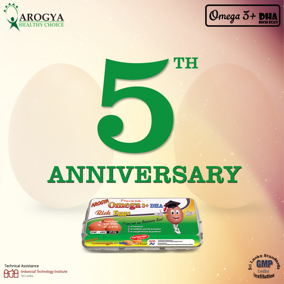 Arogyafarm's tweet photo. We at Arogya Farm pledge to continue our good work and ensure consistency and high value to ensure continual strengthening of our nation.
#Arogyafarm #Omega3plus #DHAricheggs #Patentedproduct #Srilanka https://t.co/Nog0QoqwCI