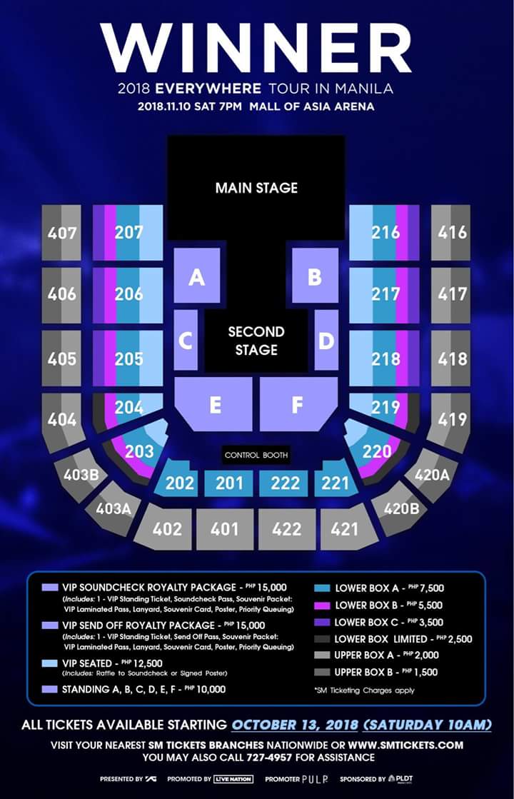 manilaconcerts's tweet photo. JUST IN
Ticket details to Winner -  Everywhere Tour &amp; iKON - Continue Tour Live in Manila show.

Tickets available:
10/13 - #WINNERinMANILA 
10/14 - #iKONinManila 
via @smtickets

For more details, visit @PULPLiveWorld https://t.co/mXjxXXVT7s