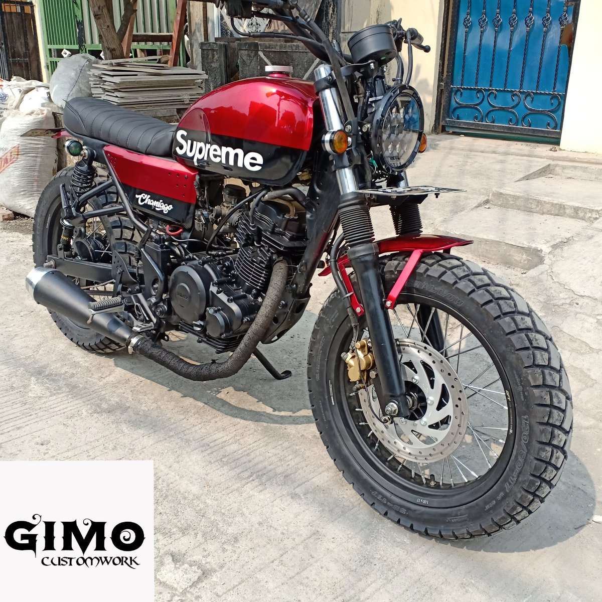 Gimo_Customwork's tweet image. Yamaha Byson Custom Simple Scrambler

Yang mau custom motornya / beli motor custom yang langsung jadi bisa wa aja

Workshop :
Wahana Harapan Blok C 20 No 06,
RT 006, RW 032, Kel. Setia Asih,
Kec. Tarumajaya, Kab. Bekasi, 17215
Hp / Wa : 087785657355

Google maps : Gimo Customwork