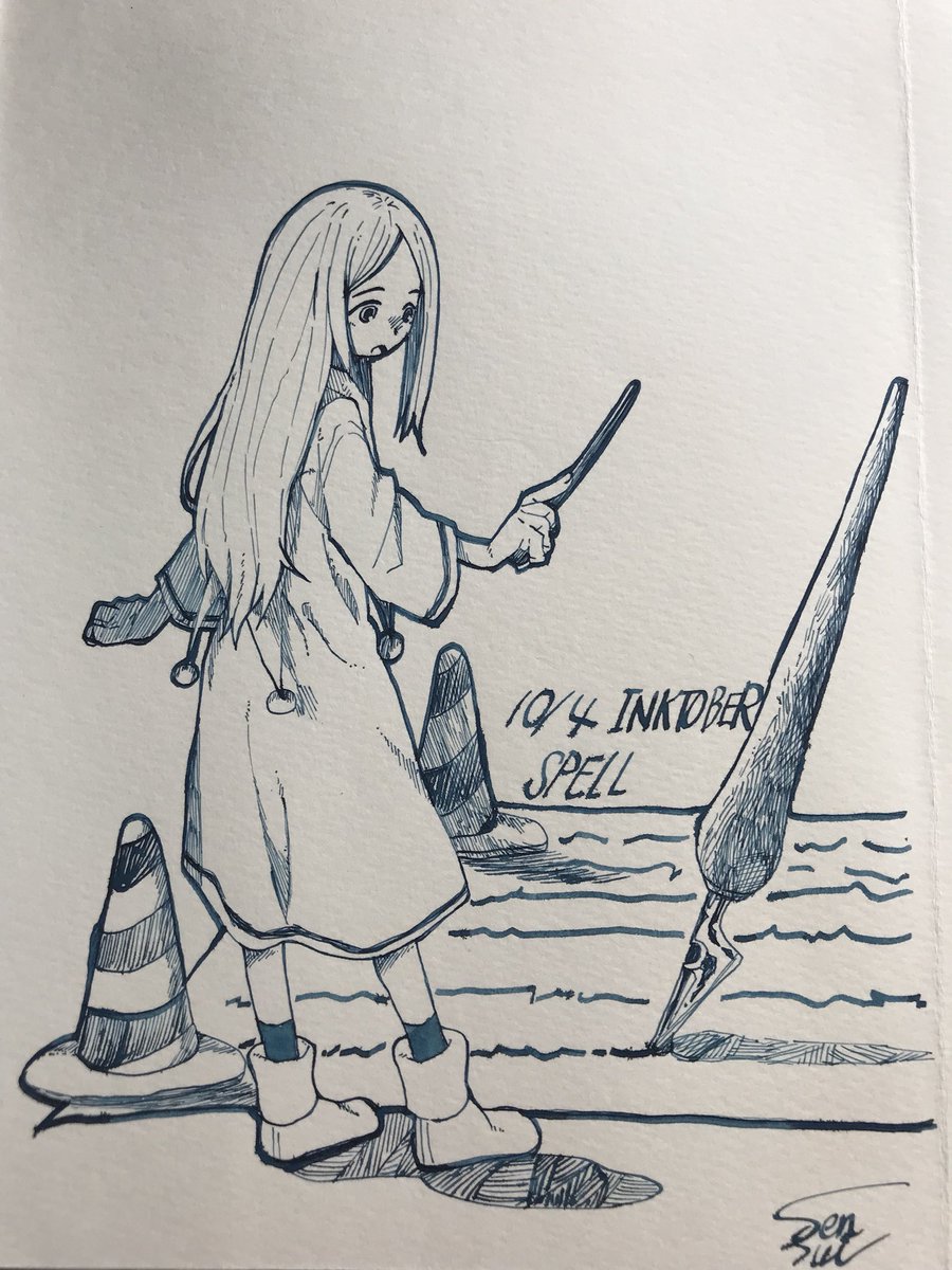 10/4 inktober spell
まほうで綴る
#inktober
#inktober2018 