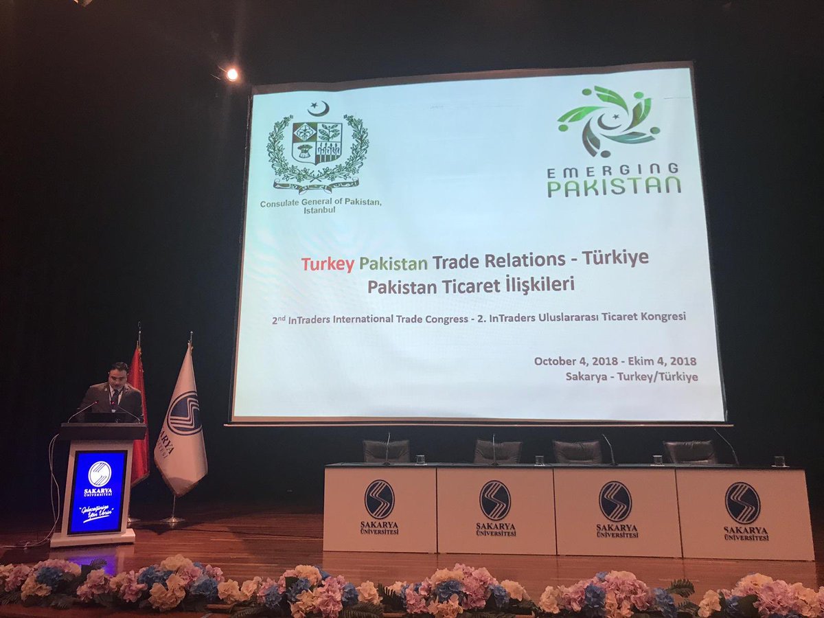 BilalKhanPasha's tweet photo. Sakarya Üniversitesi’ne 2.InTraders Kongresi kapsamında Pakistan-Türkiye Ekonomik İlişkileri hakkında sunum yapmama olanak sağladıkları için teşekkürlerimi sunuyorum. Üç gün sürecek kongrenin devamında başarılar dilerim. https://t.co/5eYHR3ERYd