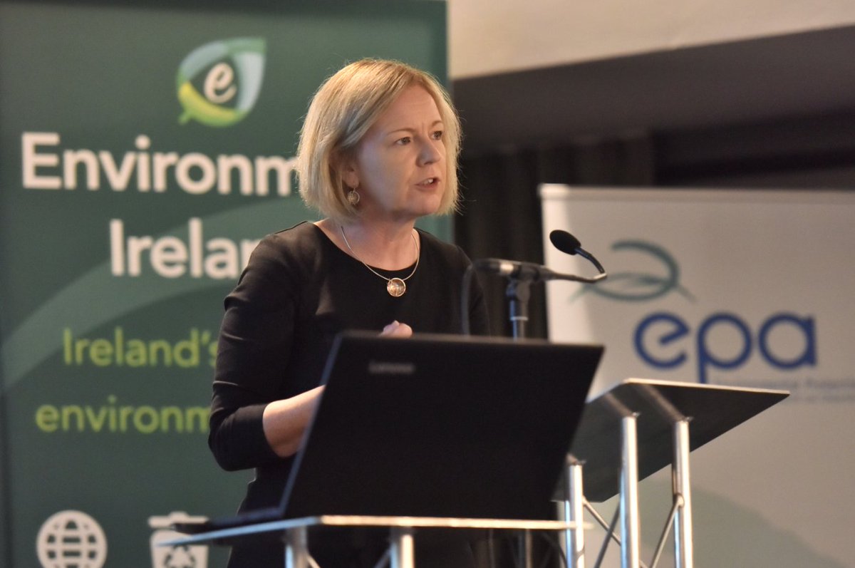 Laura Burke, EPA DG speaking about climate change at #environmentireland - This last year has been a turning point about what we need to do. Mitigation is essential, adaptation is necessary, anything less is unsustainable, indeed, irresponsible.