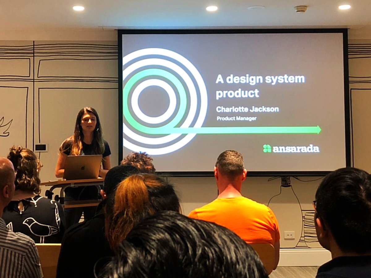 Andrea_s_ho's tweet image. Design systems are products! (And need product managers) the very awesome @lottejackson talking about her journey to become the product manager for the @ansarada Design system #sydcss