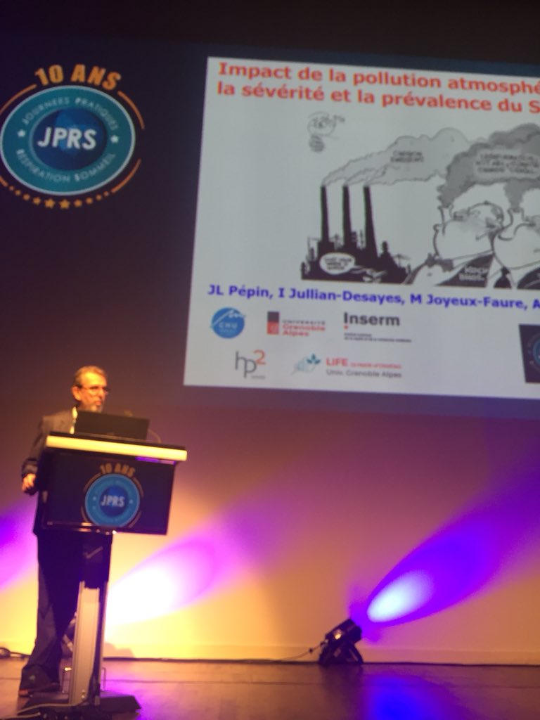 pneumo_sar's tweet photo. #JPRS2018 pollution et SAS? C’est vraiment dans l’air du temps! PR PEPIN https://t.co/kn4BlQkJj4