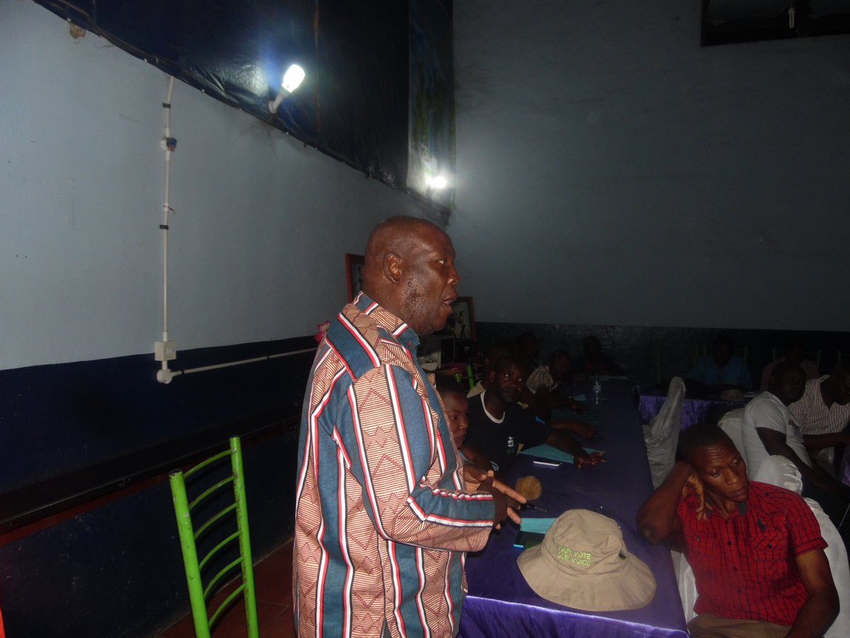 Chief Svosve addresses participants at a post- election debate in Mutare last week.