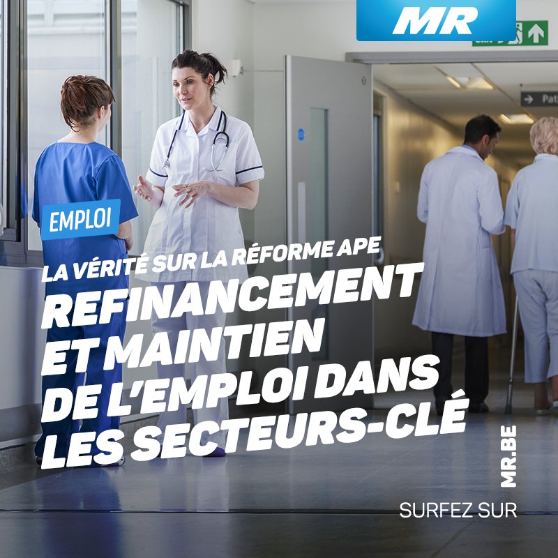 - EMPLOI -
Le #walgov vient de présenter les modalités de sa réforme des APE.
Cette réforme prévoit par exemple le refinancement et le maintien de l’emploi dans les secteurs-clé : crèches, hôpitaux, accueil extra-scolaire, secteur handicap, enseignement, petite enfance,…