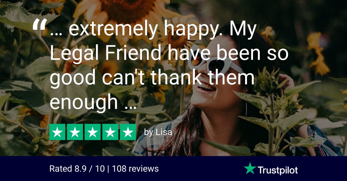 YourLegalFriend's tweet photo. Thank you to our client Lisa for leaving us this kind review. We're very pleased you're happy with our service. https://t.co/xvyoBBnQ73