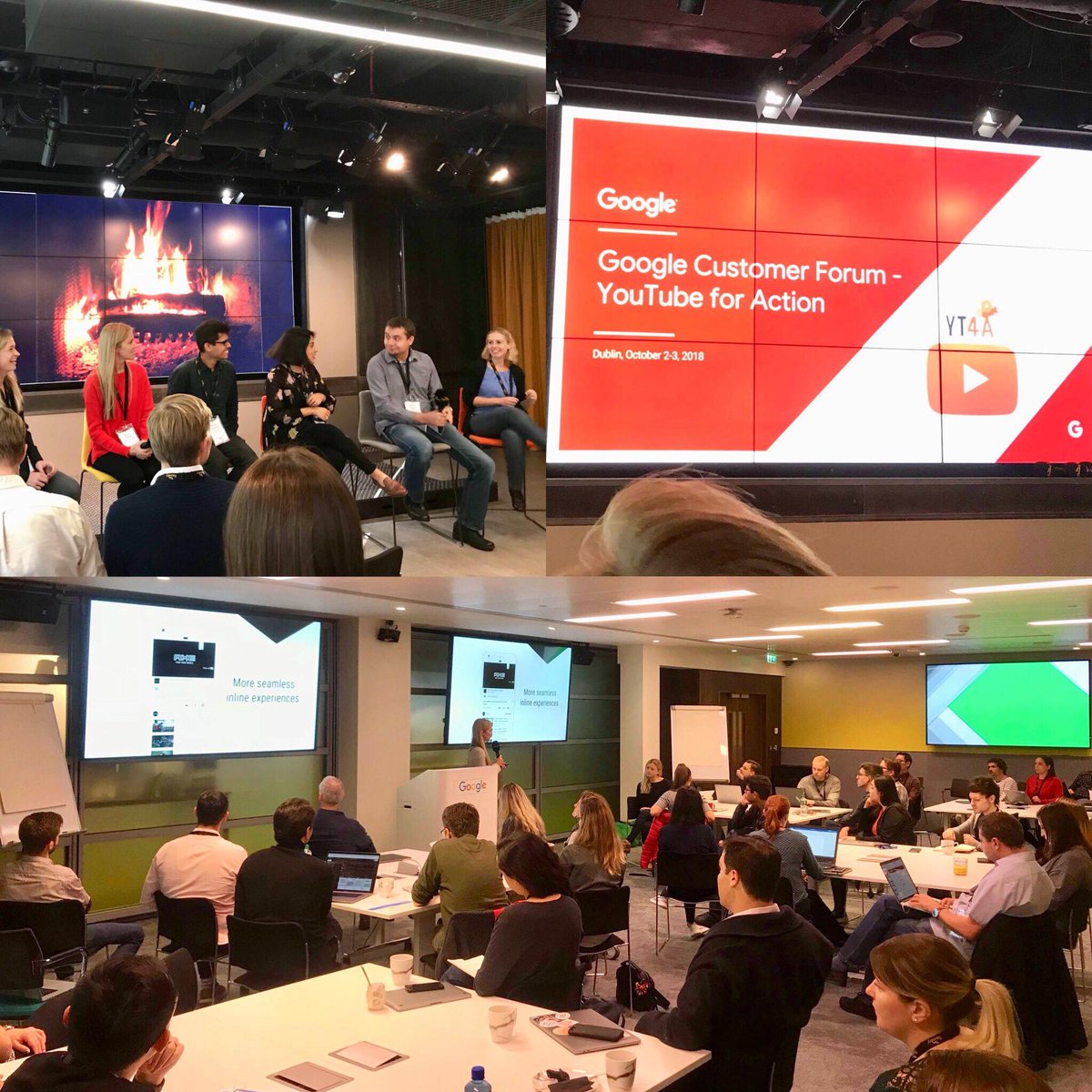 Adsupfr's tweet photo. 🎥#YouTubeForAction 🔴Retour en images sur l’event international #GoogleCustomerForum à Dublin ! 🌎#Adsup était la seule agence française 🇨🇵️présente pour cette session dédiée aux solutions de performance video sur #YouTube. 🎬🔥 #Alwaysonestepahead #SearchMarketingExperts 🚀 https://t.co/MH73V3pSP6