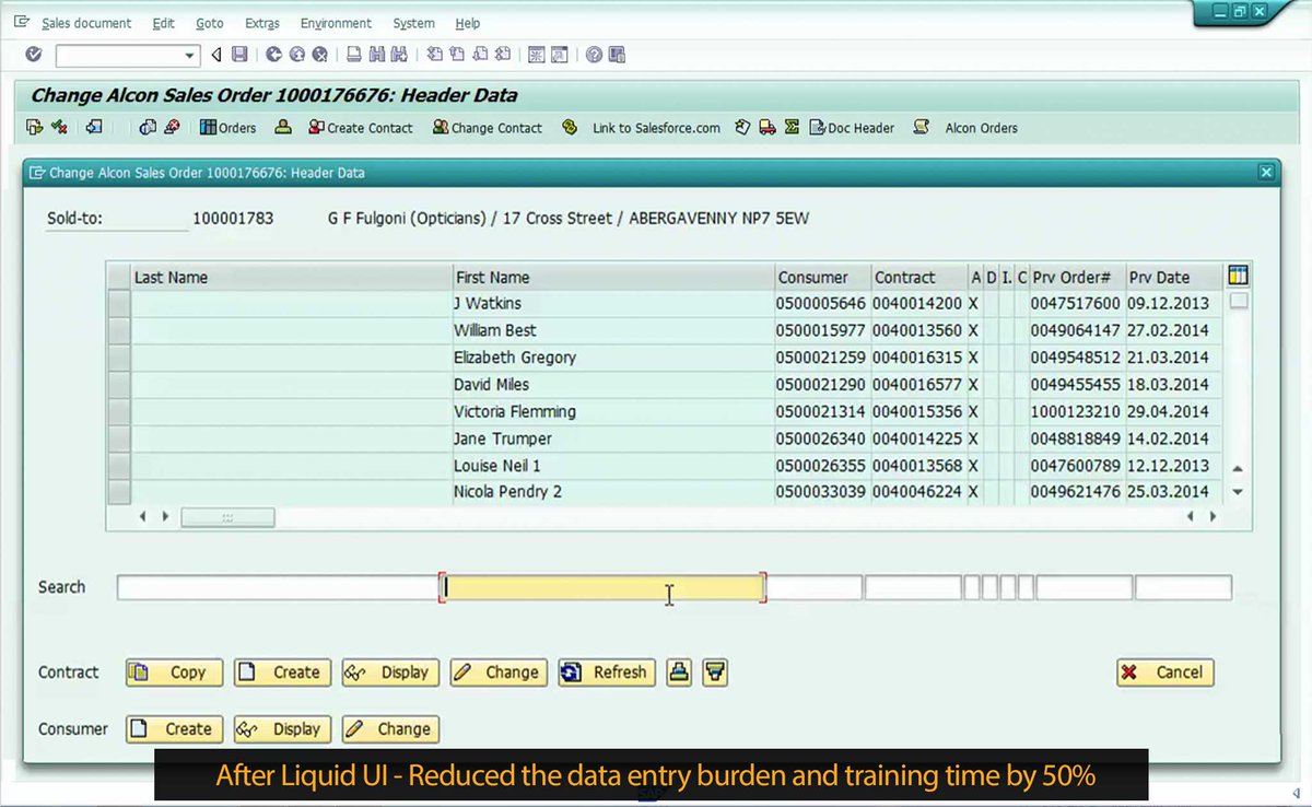 LiquidUI's tweet photo. Struggling with a time-consuming and arduous flow of distinct @SAP order types? Alcon reduced their @SAP data entry burden and training time for users by 50%. Know more at https://t.co/E4NocthLsh | @SAPPHIRENOW #ASUG2018 https://t.co/YasAx8rKpj