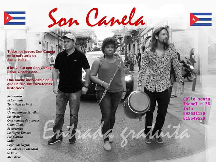 esta noche jueves 4 de octubre no te lo pierdassalsa con son canela 
#salsa#son#culturalatina#musicaenvivo#bailarsalsa#callesantaisabel36