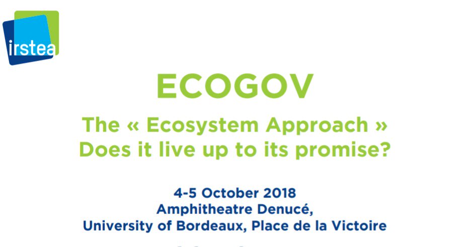 Today at #ECOGOV @DrouineauH from @Irstea_Bordeaux and #AFHalieutique talks about the implementation 👨‍💼👩‍💼 of the #EcosystemApproach 🐙🦀🐳🦈🐡🐟🐠🦐 to #fisheries 🎣⛴
The need for a protean fisheries science? 👩‍💻👨‍🔬
This afternoon @univbordeaux
