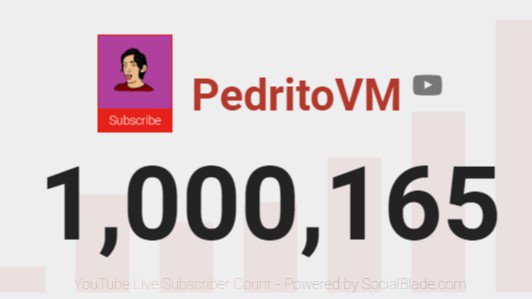 Pedrito_Vm's tweet photo. Y UN DÍA COMO HOY LLEGUE AL MILLÓN DE SUSCRIPTORES 🔥 https://t.co/Z6VNct81Hs