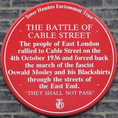 82 years ago today #CableStreet #TheyShallNotPass